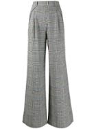 L'autre Chose Pantalone Palazzo Nero Con Spacchi - Black