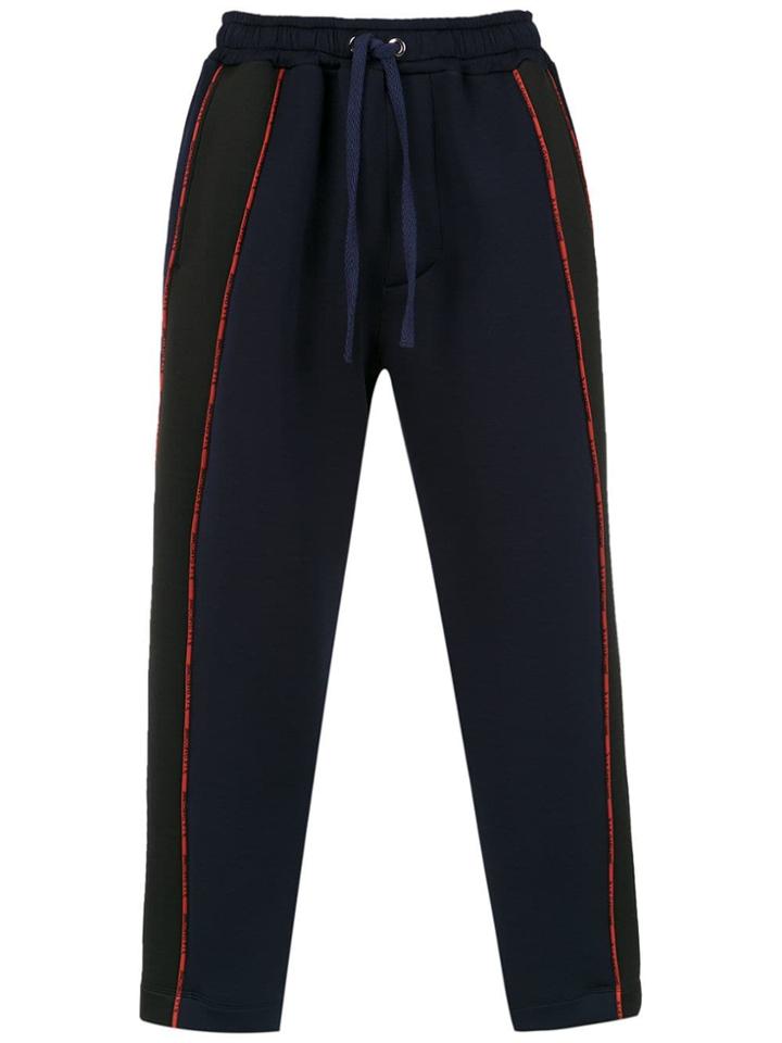 À La Garçonne Panelled Trousers - Blue