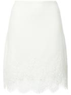 Ermanno Scervino Lace Trim Skirt - White