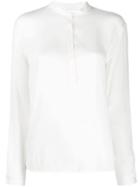 Fabiana Filippi Band Collar Shirt - White