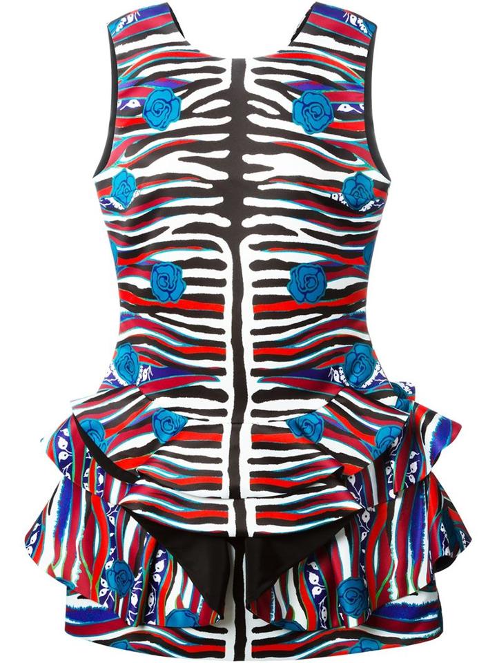 Roberto Cavalli Multi Print Mini Dress