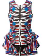 Roberto Cavalli Multi Print Mini Dress