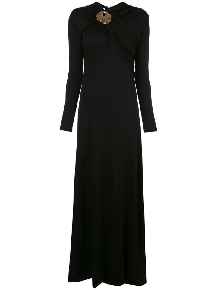 Co Brooch Neck Dress - Black