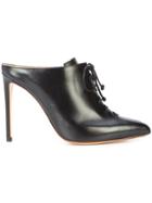 Francesco Russo Pointed Lace-up Mules - Unavailable