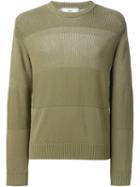 Ami Alexandre Mattiussi Crew Neck Jumper, Men's, Size: S, Green, Cotton