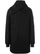 Rick Owens Padded Hooded Coat, Men's, Size: 50, Black, Cotton/polyamide/virgin Wool