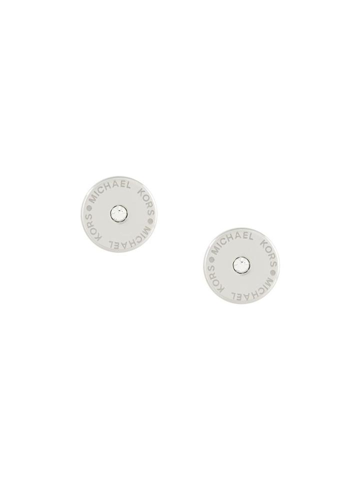 Michael Kors Button Earrings, Women's, Metallic