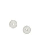 Michael Kors Button Earrings, Women's, Metallic
