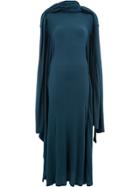 Y / Project Wrapped Neck Dress - Blue