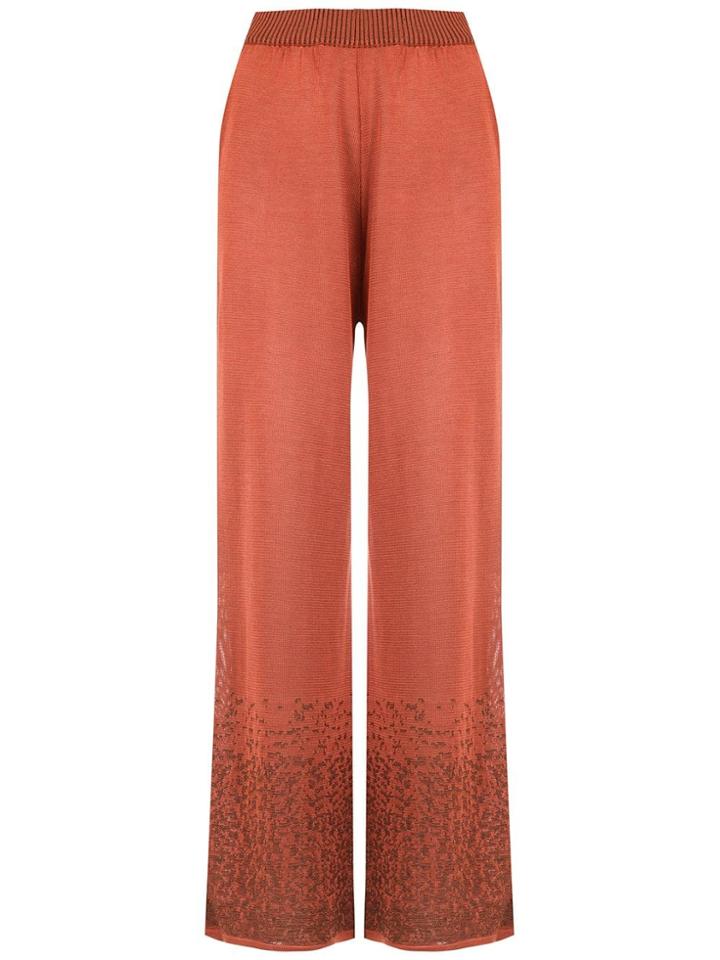 Mara Mac Knitted Palazzo Pants - Orange
