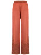 Mara Mac Knitted Palazzo Pants - Orange