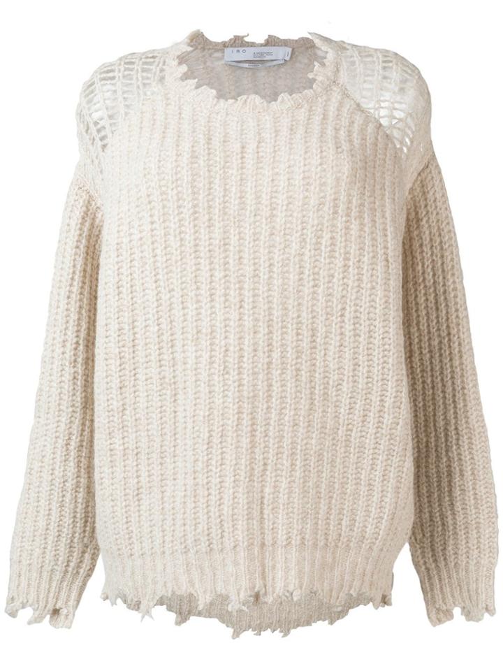 Iro Distressed Jumper - Nude & Neutrals