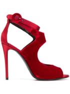 Deimille Ankle Strap Sandals - Red