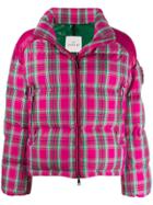 Moncler Plaid Padded Jacket - Pink