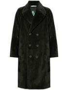 Guild Prime Double Breasted Faux Fur Coat - Black