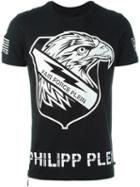 Philipp Plein 'double' T-shirt, Men's, Size: Large, Black, Cotton/glass