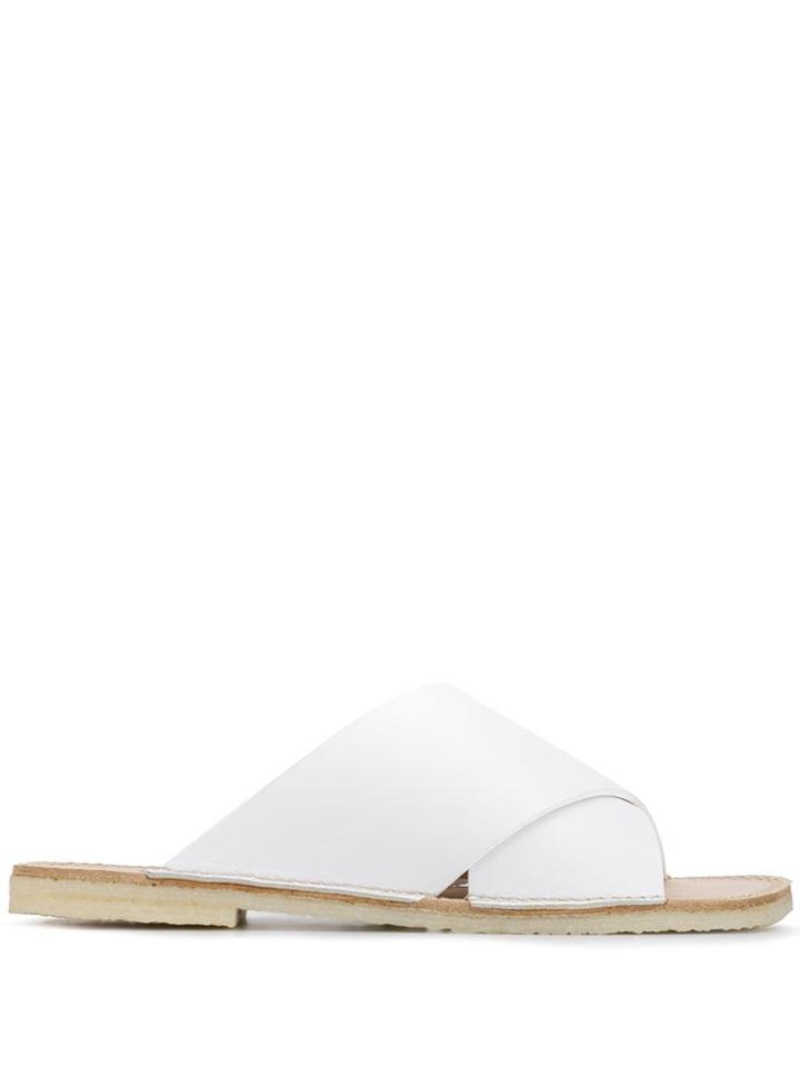 Flamingos Betty Cross Strap Sandals - White