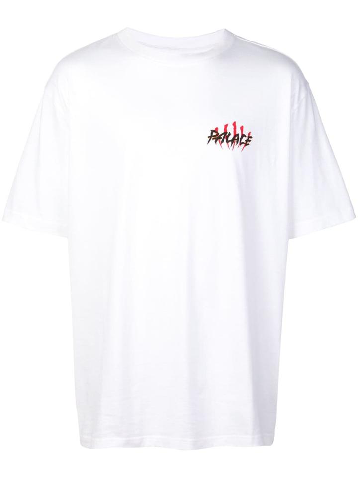Palace Logo Dropped Shoulder T-shirt - White