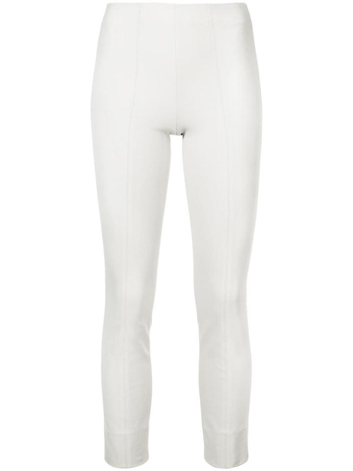 Vince Stitched Slim Fit Leggings - Neutrals