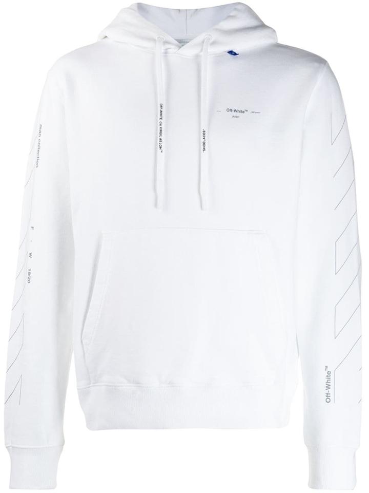 Off-white Cross Logo Print Hoodie
