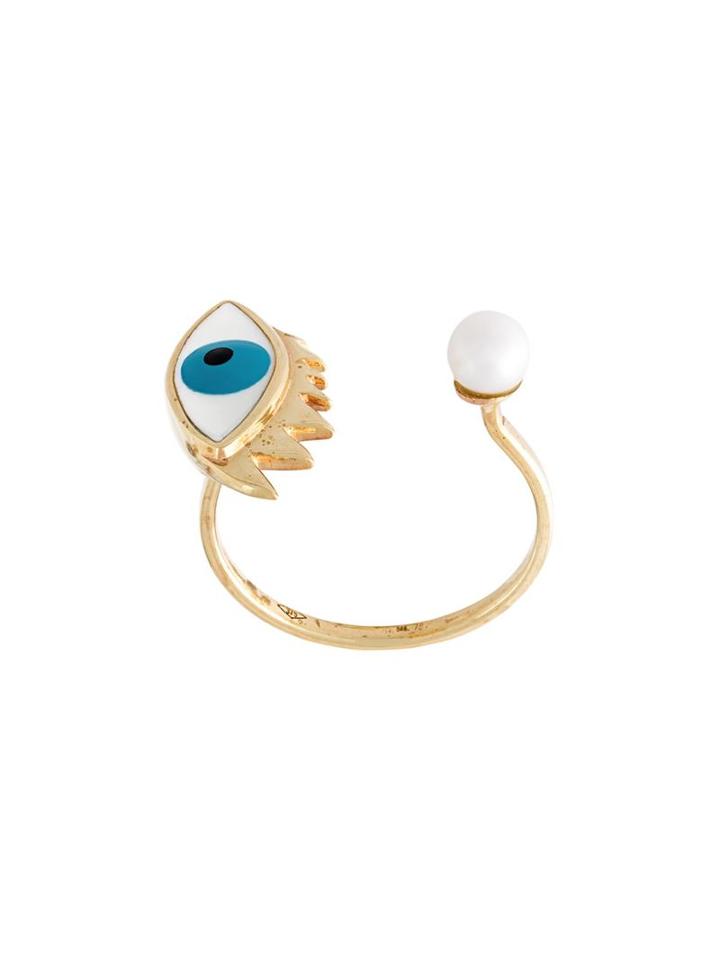 Delfina Delettrez 'eye Piercing' Ring, Women's, Size: 53, Metallic