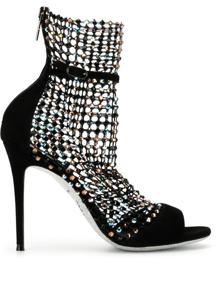 René Caovilla Galaxia Sandals - Black
