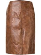 Fendi Pre-owned Straight Skirt - Brown