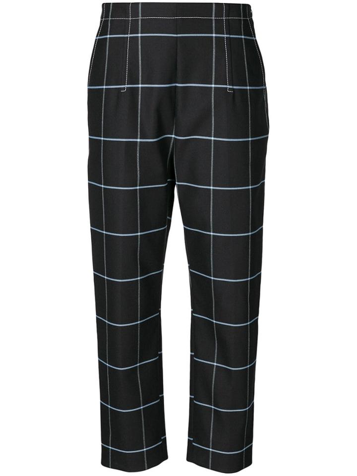 Marni Check Tailored Trousers - Black