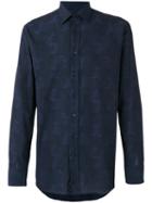 Etro Paisley Embroidered Shirt, Men's, Size: 40, Blue, Cotton