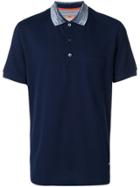 Missoni Contrasting Collar Polo Shirt - Blue