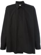 Marni Asymmetric Shirt, Men's, Size: 46, Black, Cotton