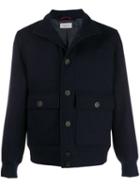 Brunello Cucinelli Single-breasted Fitted Coat - Blue