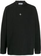 Stone Island Embroidered Logo Sweatshirt - Black