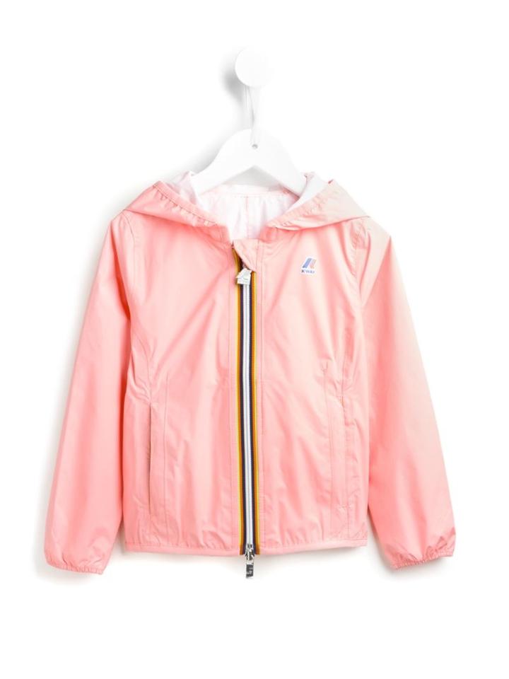 K Way Kids La Vrai Claude Rain Jacket, Girl's, Size: 12 Yrs, Pink/purple