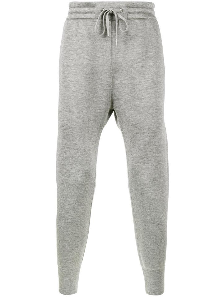 Helmut Lang - Heather Grey Track Pants With Drawstring Waist - Men - Modal - L, Modal