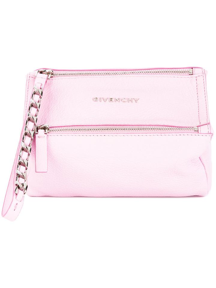 Givenchy - 'pandora' Wristlet Bag - Women - Goat Skin/metal (other) - One Size, Women's, Pink/purple, Goat Skin/metal (other)