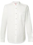 Orley Grandad Collar Shirt, Men's, Size: Medium, White, Cotton