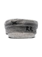 Ruslan Baginskiy Grey Wool Baker Boy Hat