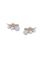 Jemma Wynne Pave Stud Earrings - Grey