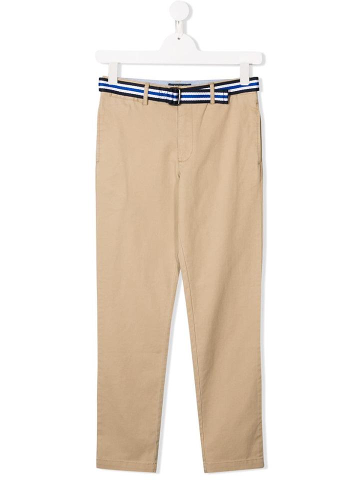 Ralph Lauren Kids Teen Classic Belted Chinos - Neutrals