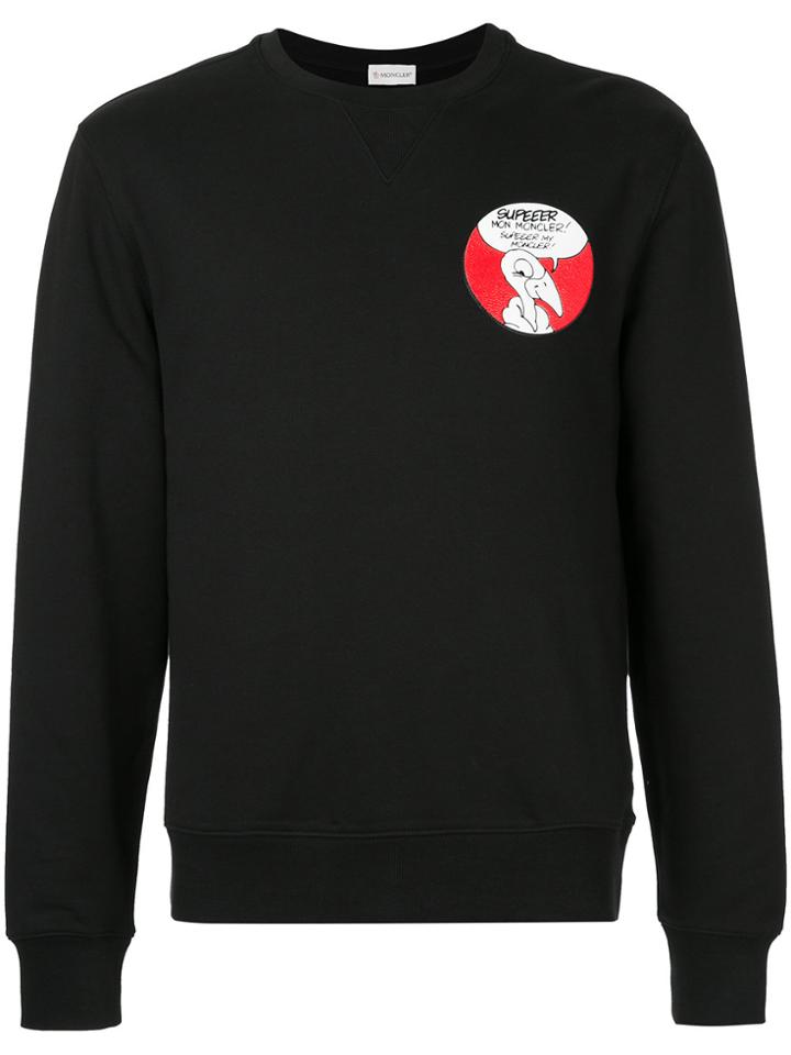 Moncler Logo Patch Sweater - Black