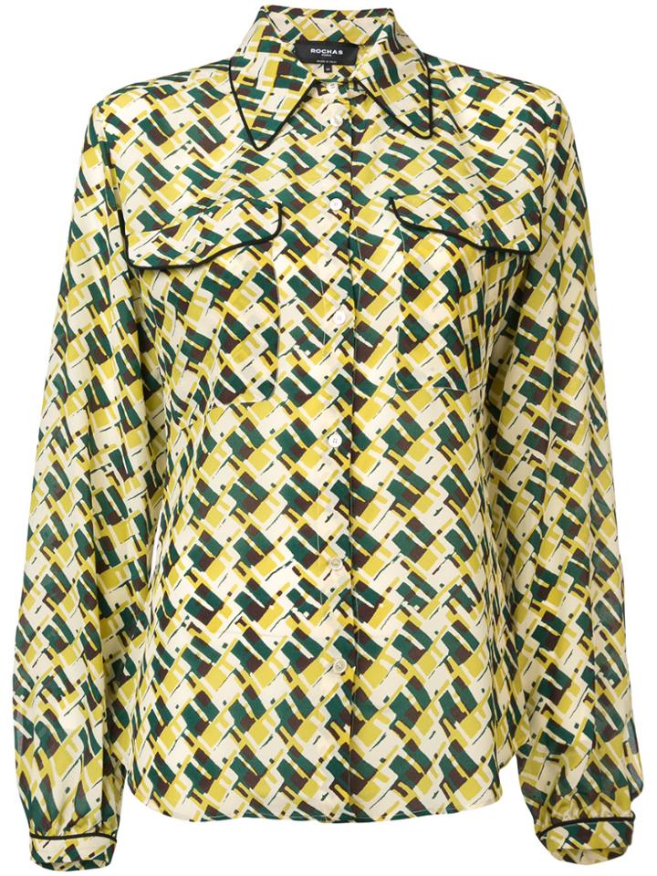 Rochas Print Shirt - Green