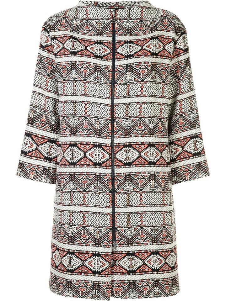 Bogner Zipped Coat, Women's, Size: 40, Blue, Polyacrylic/cotton/polyimide
