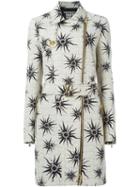 Fausto Puglisi Sun Print Belted Trench Coat