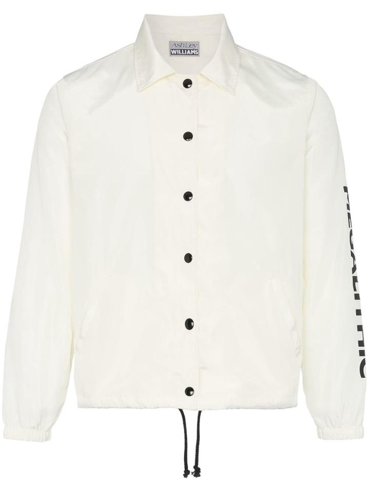 Ashley Williams Aw Stone Head Coach Jkt Wht - White