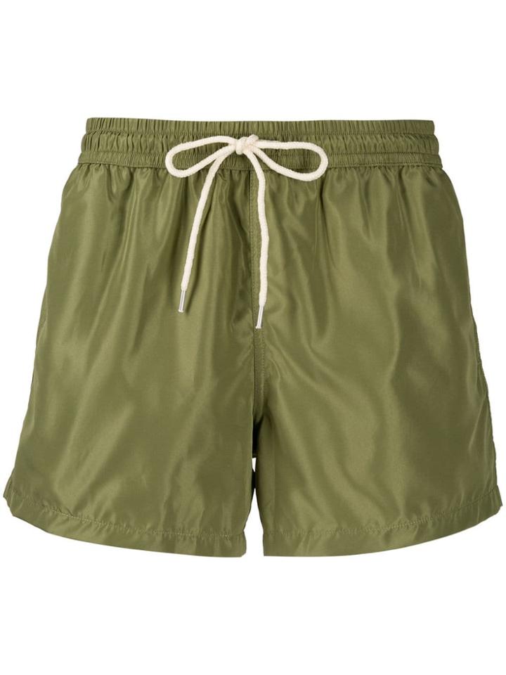 Nos Beachwear Drawstring Swim Shorts - Green