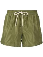 Nos Beachwear Drawstring Swim Shorts - Green
