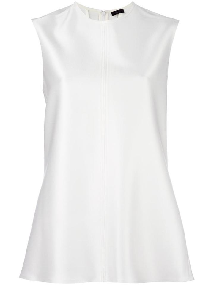 Joseph Longline Tank Top, Women's, Size: 40, White, Polyurethane/acetate/viscose