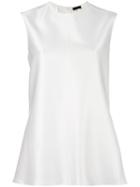 Joseph Longline Tank Top, Women's, Size: 40, White, Polyurethane/acetate/viscose
