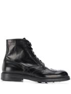 Doucal's Lace-up Boots - Black